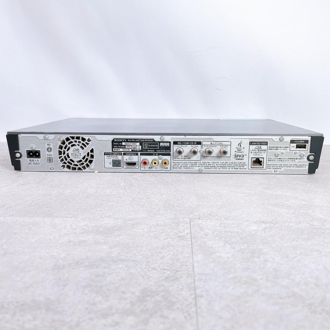 SONY BDZ-ET2000 ブルーレイレコーダー 2012年製