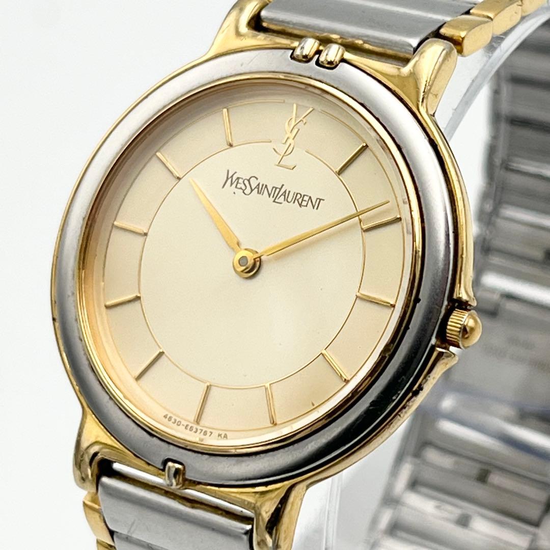 稼動品 メンズ イヴサンローラン コンビYSL 4620-E62267 腕時計