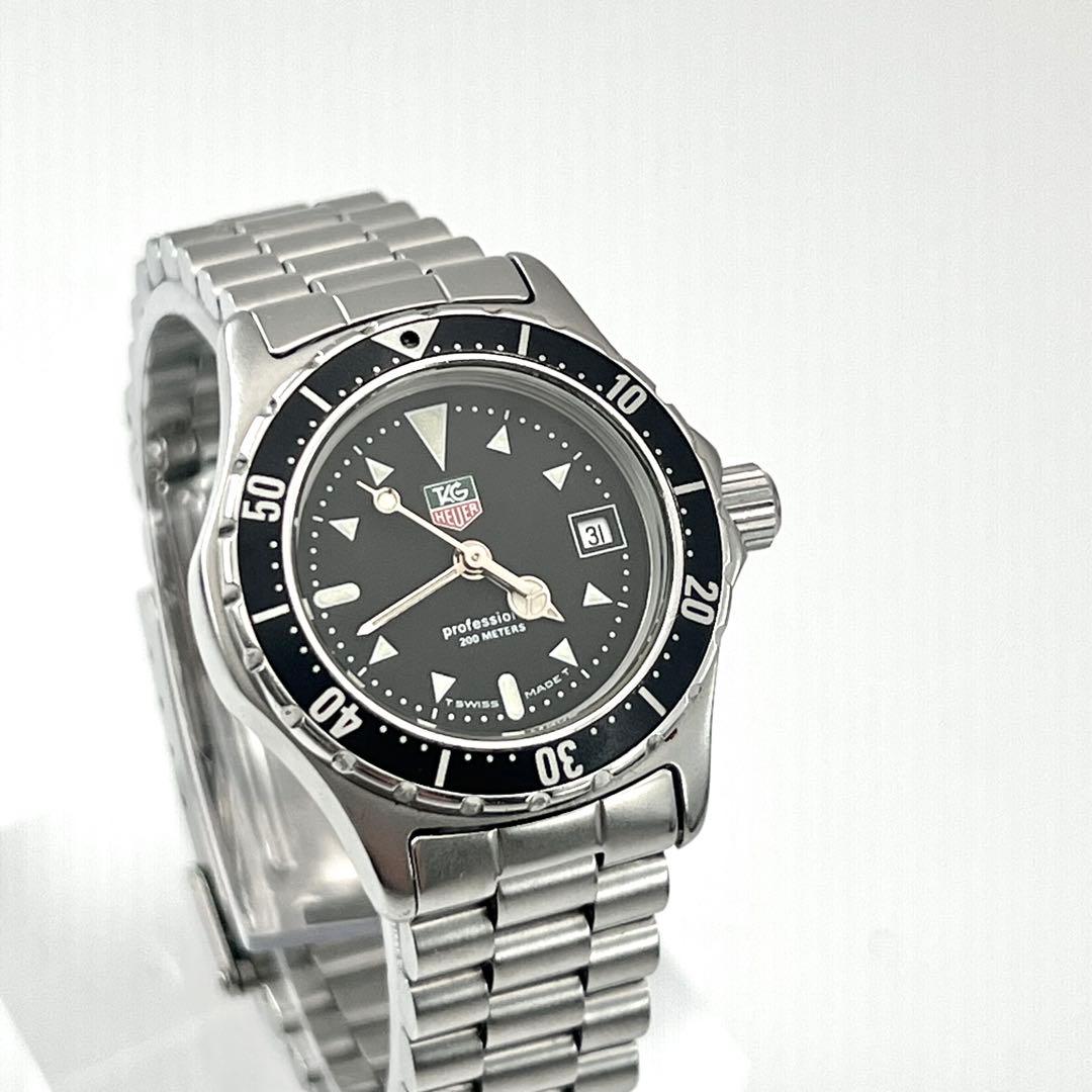 美品✨　タグホイヤー　プロフェッショナル　973.008 ブラック　シルバー