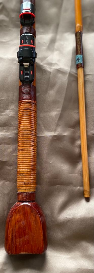 m404竹製黒鯛チヌ竿 横浜伝統のヘチ竿