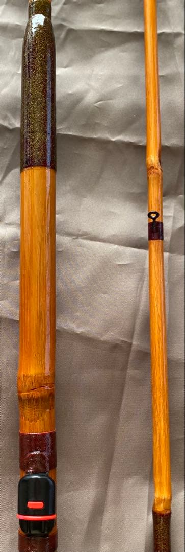 m404竹製黒鯛チヌ竿 横浜伝統のヘチ竿