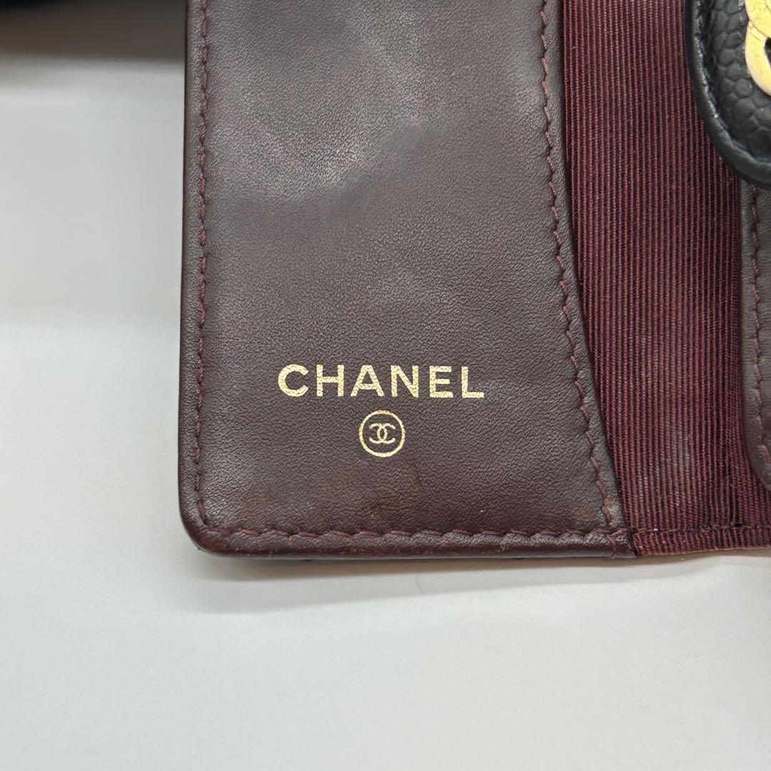 美品 CHANEL シャネル キャビアスキン レザー 6連 キーケース
