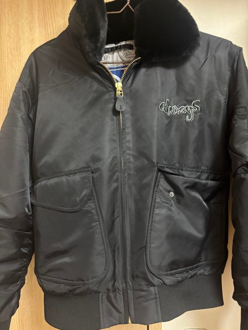 always do what you should do ファー付きジャケット