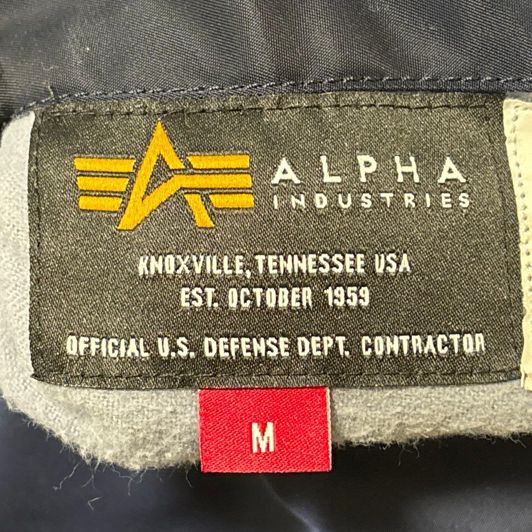 ALPHA MA-1 星条旗 リバーシブル TA0141-367 ネイビー M