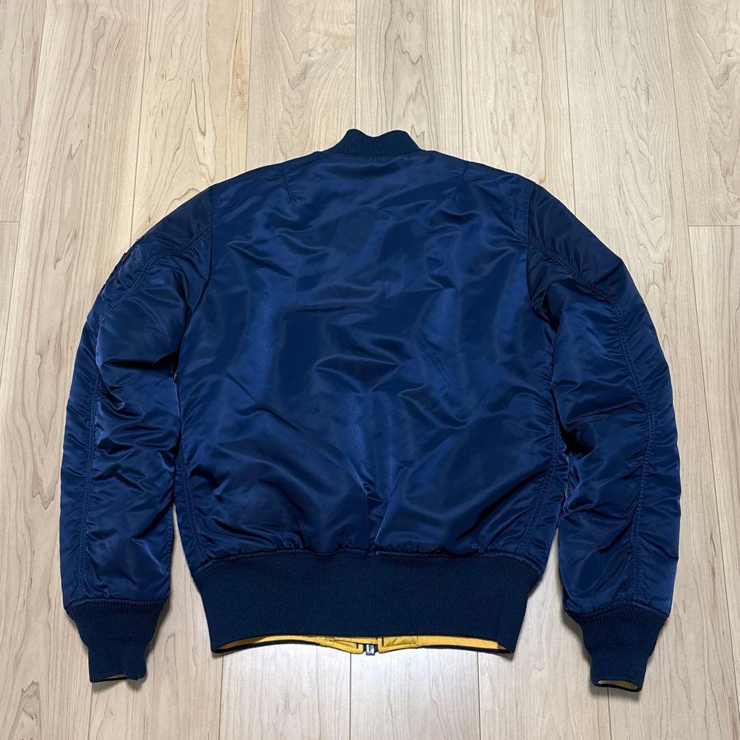 ALPHA MA-1 星条旗 リバーシブル TA0141-367 ネイビー M