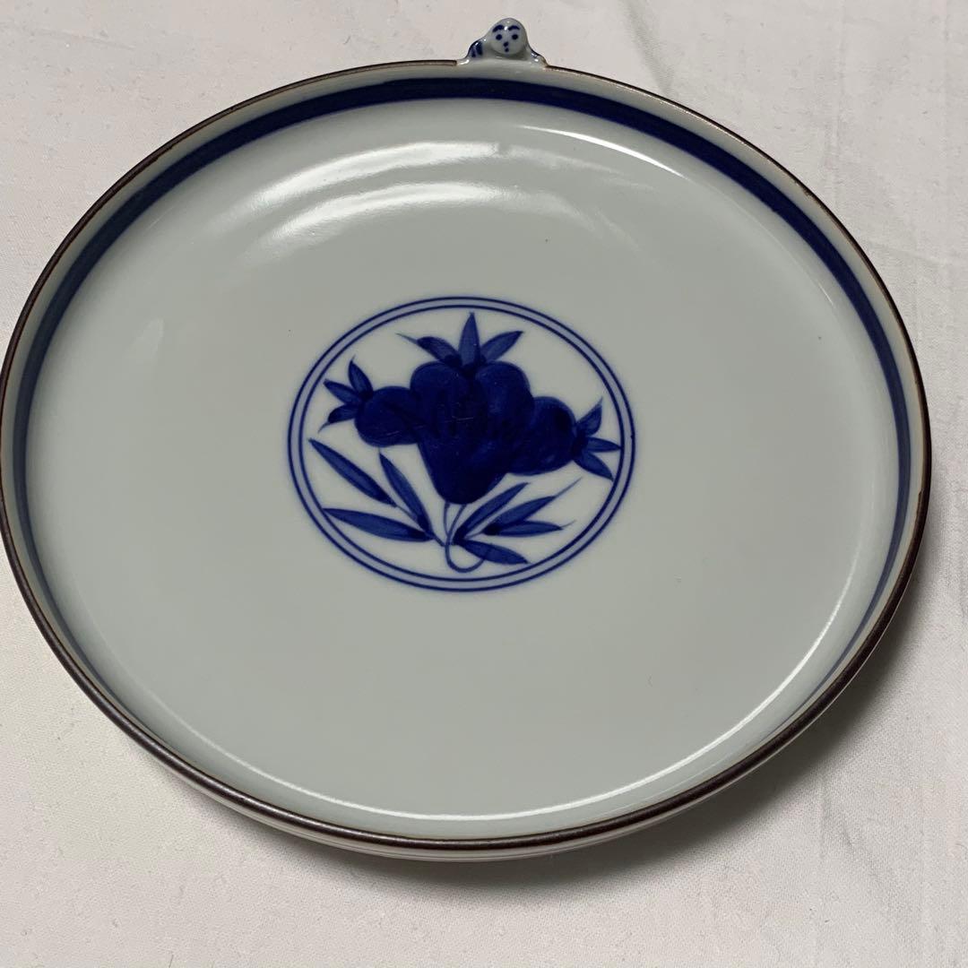 京焼 清水焼 二方花一閑人 銘々皿 5枚組 未使用