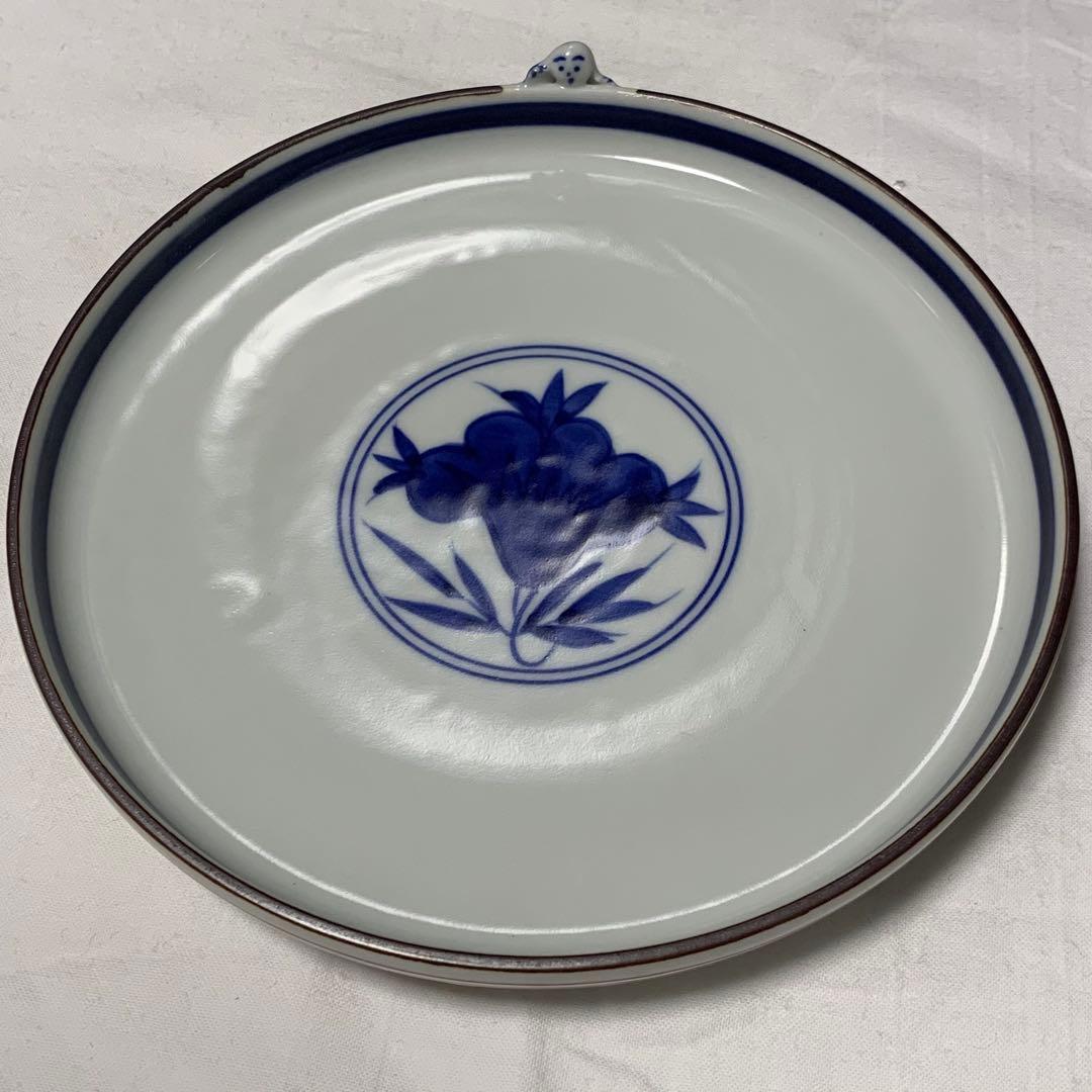 京焼 清水焼 二方花一閑人 銘々皿 5枚組 未使用