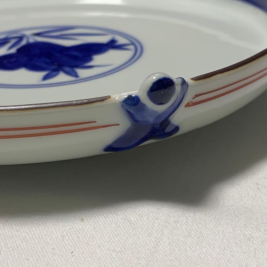 京焼 清水焼 二方花一閑人 銘々皿 5枚組 未使用