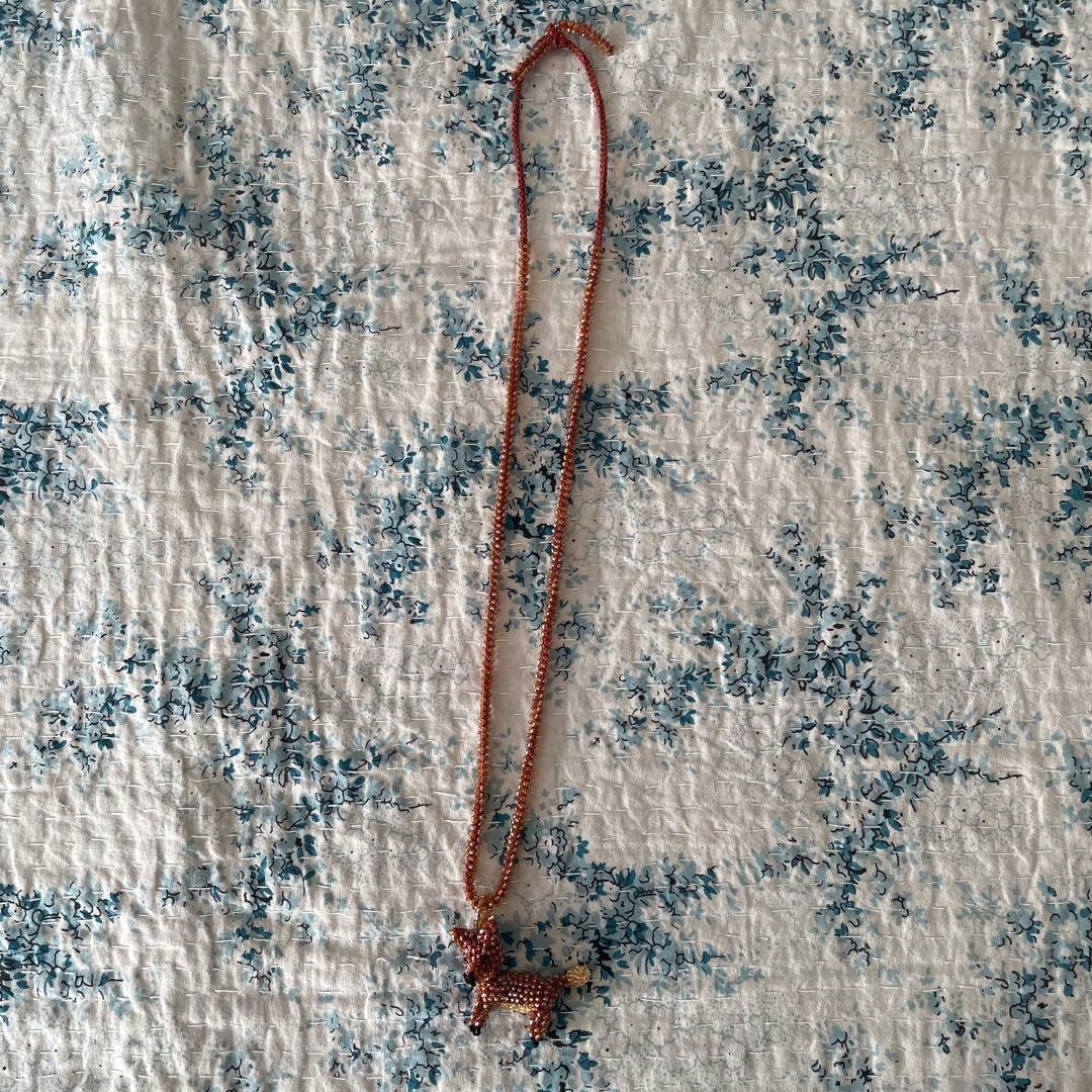 APROSIO & COアプロジオアンドコー ビーズネックレス　きつね