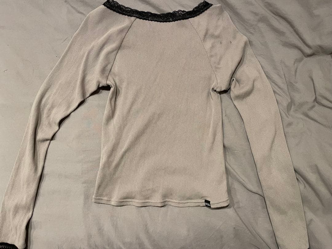 HYSTERIC GLAMOUR グレー長袖Tシャツ