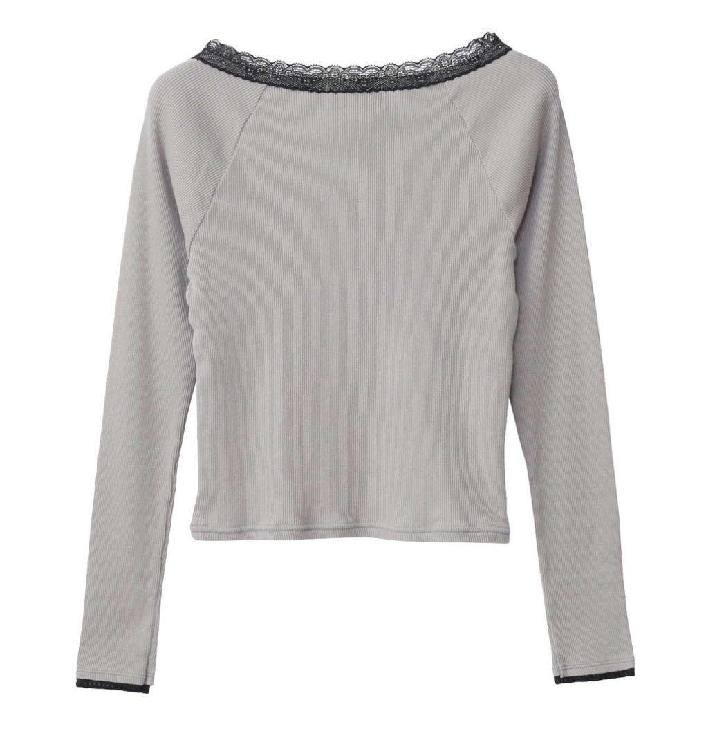 HYSTERIC GLAMOUR グレー長袖Tシャツ