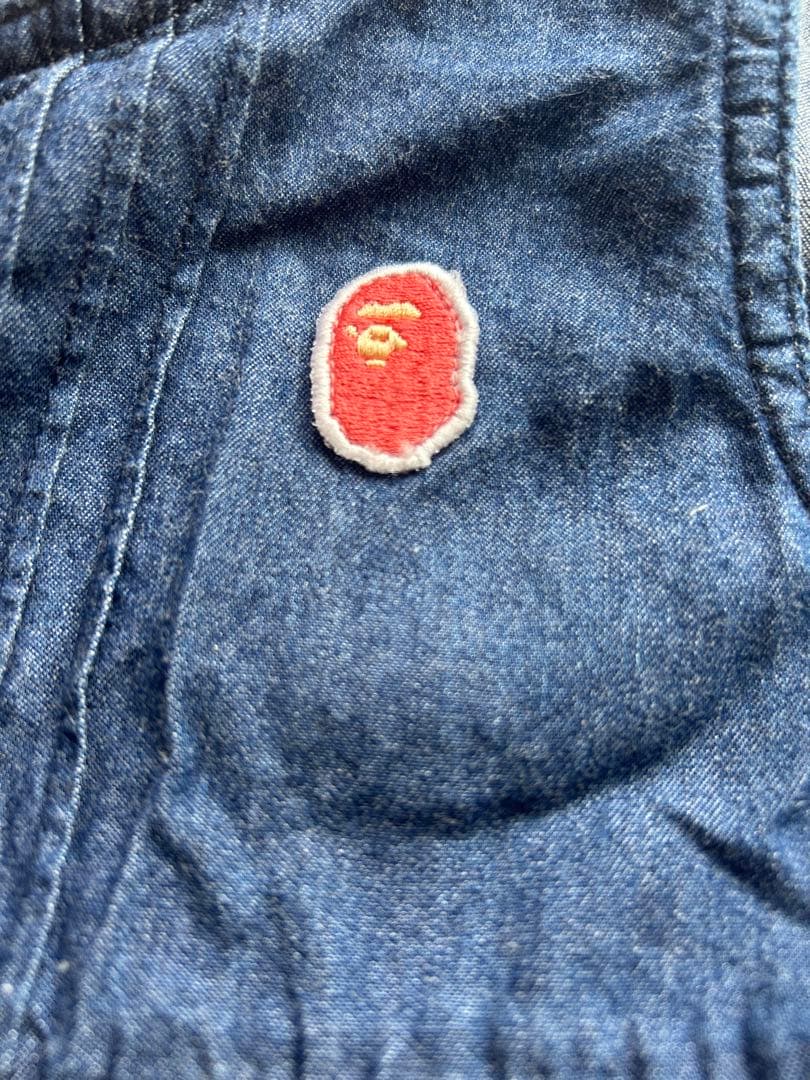 BAPE KIDS デニムワンピース ノースリーブ