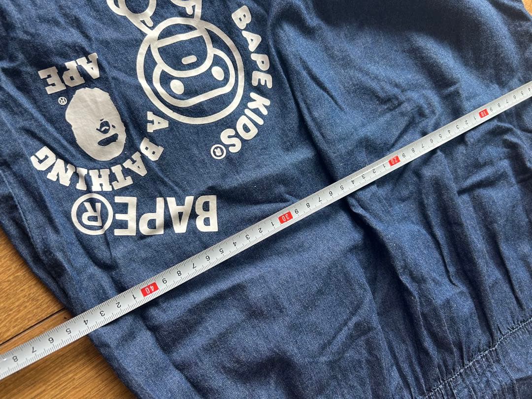 BAPE KIDS デニムワンピース ノースリーブ