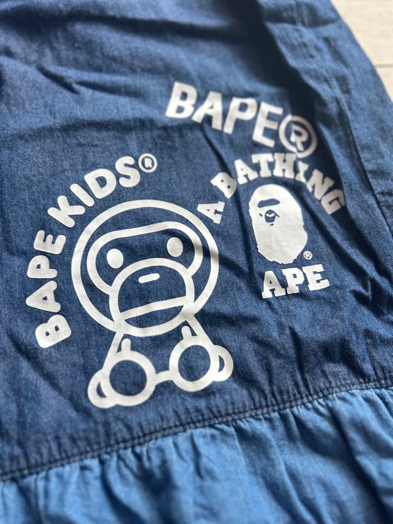 BAPE KIDS デニムワンピース ノースリーブ