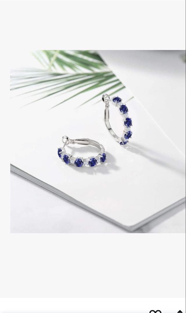 サファイアピアス (天然サファイア) 2.74カラット＊(正規品)保証カード付き