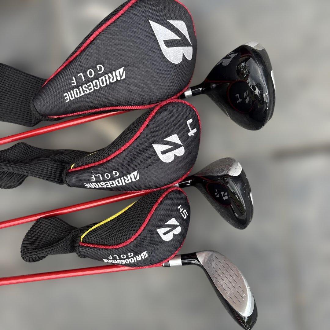 BRIDGESTONE GOLF キャディバッグ クラブセット レッド ジュニア