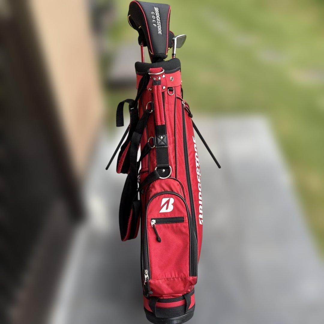 BRIDGESTONE GOLF キャディバッグ クラブセット レッド ジュニア