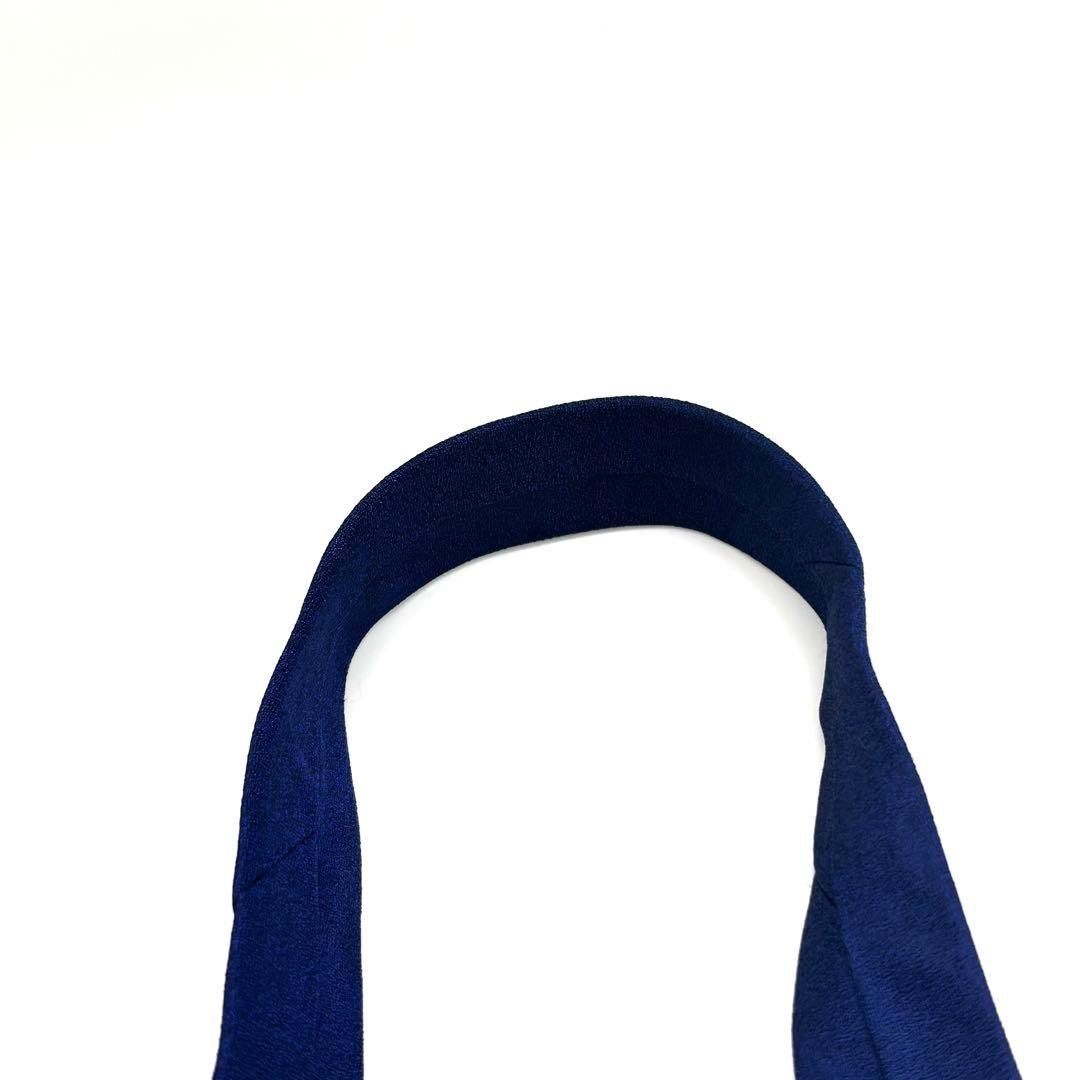 未使用級　GUCCI グッチ　ネクタイ　青　ブルー　ネイビー　無地　ソリッドタイ