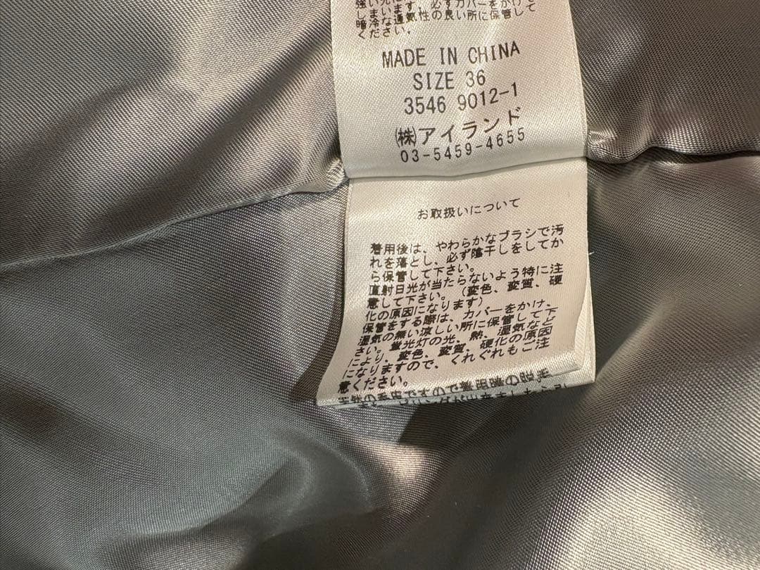 グレースコンチネンタルポンチョ　フォックスファー　グレー　36 アンゴラ