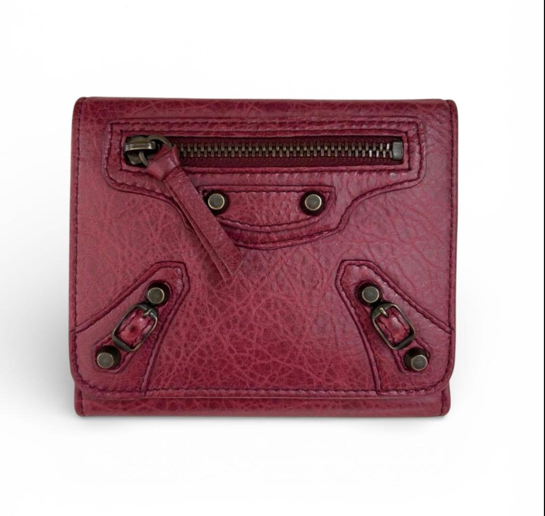 【極美品】BALENCIAGA バレンシアガ 三つ折り 財布　箱付き