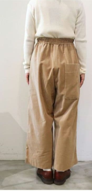 veritecoeurベルベティパンツ・ベージュVC-2519