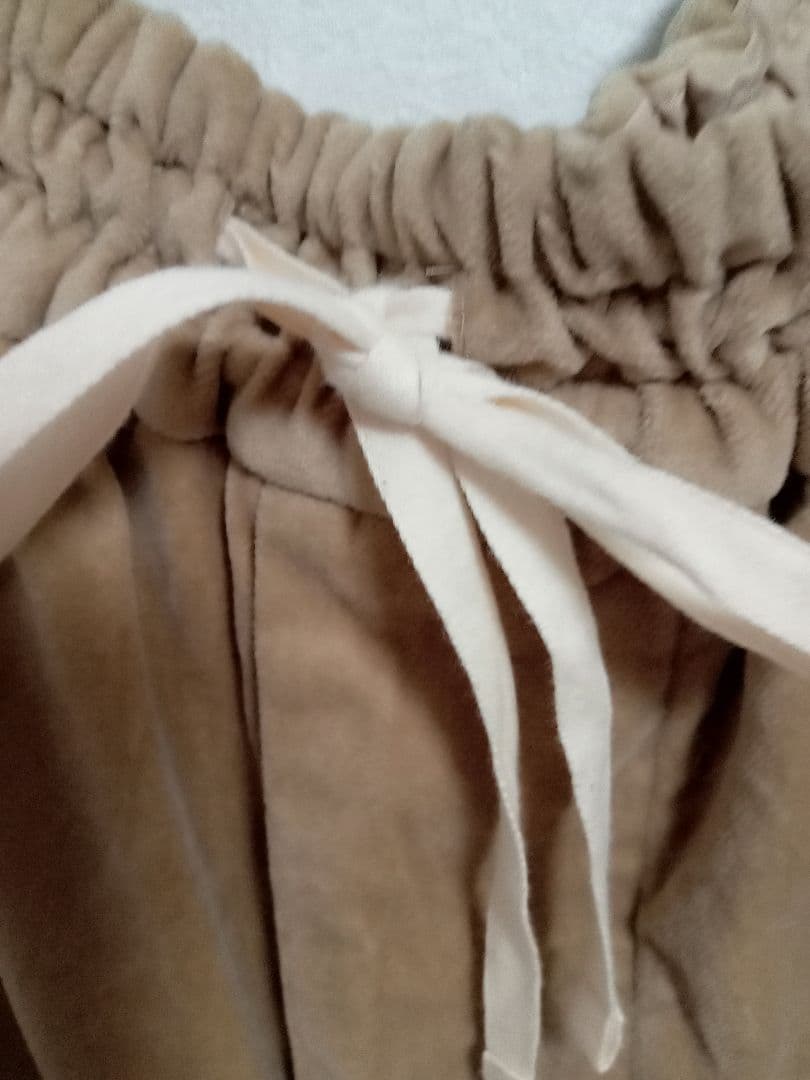 veritecoeurベルベティパンツ・ベージュVC-2519