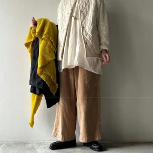 veritecoeurベルベティパンツ・ベージュVC-2519