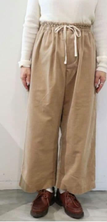veritecoeurベルベティパンツ・ベージュVC-2519