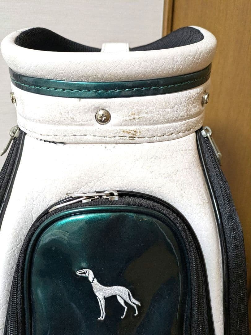 中古 adabat アダバット ゴルフ キャディバッグ【ホワイト/グリーン】