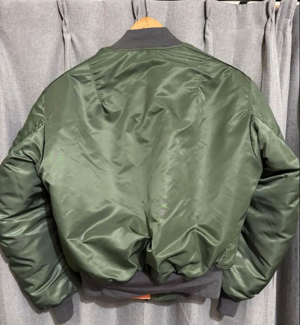 米軍　GREENBRIER MA-1 セージ デッドストック L 極美品