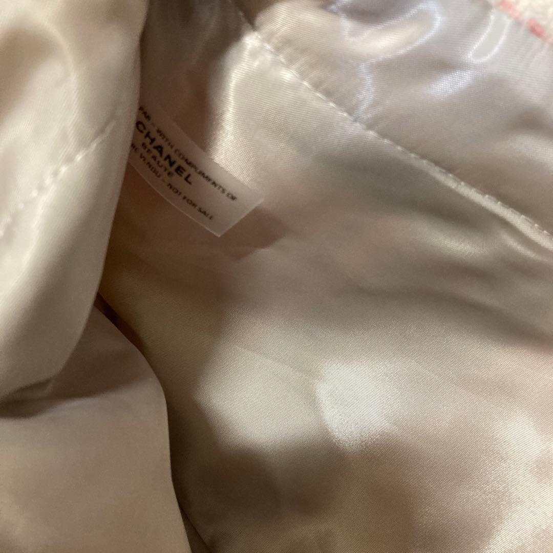 CHANEL チェック柄トートバッグ　シフォン