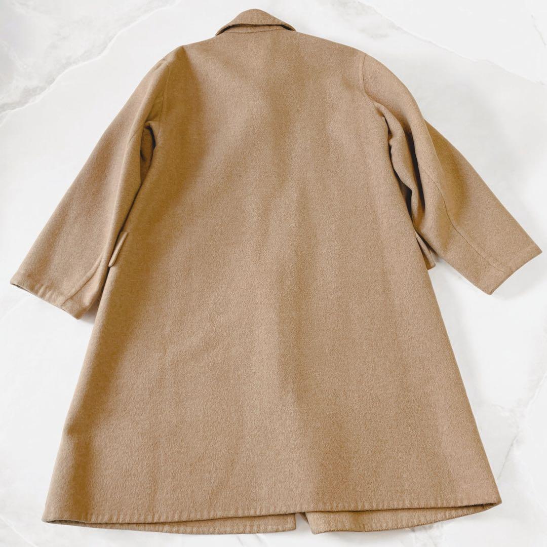 エルメス　HERMES カシミヤ100% 　茶色　　コート　馬車　L〜XLロング