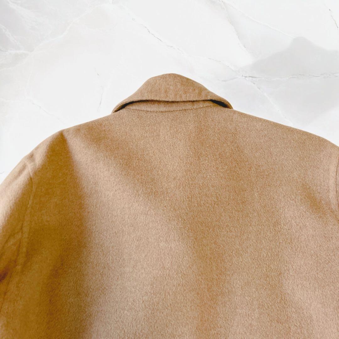 エルメス　HERMES カシミヤ100% 　茶色　　コート　馬車　L〜XLロング