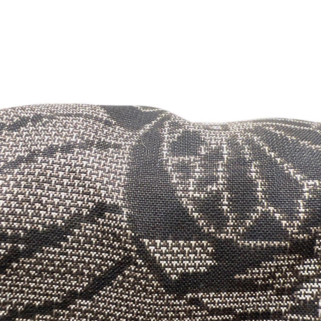 大島紬　小紋　泥染　鞠　水引　花模様　着物　015b p