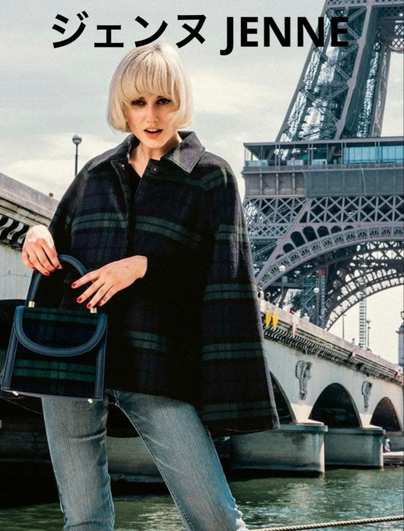 新品タグ付ジェンヌ JENNE BB.コラボ　ケープコートブリジットバルドーM