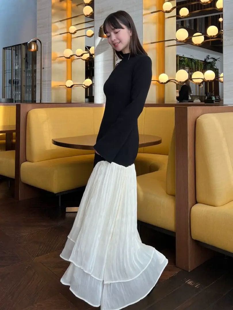 anuans ドッキングニットワンピース