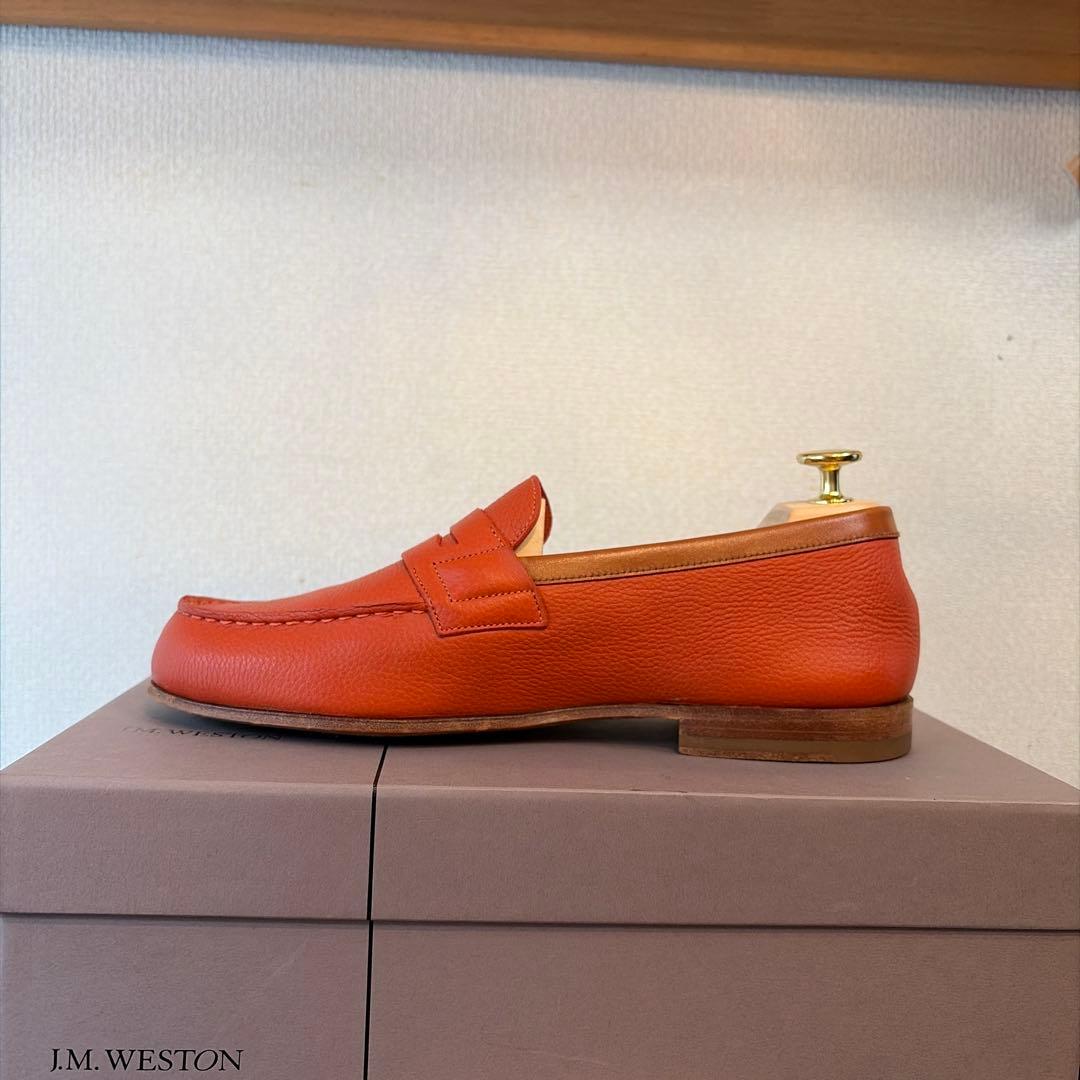 J.M. WESTON 281 ルモック　ローファー　オレンジ　5/D