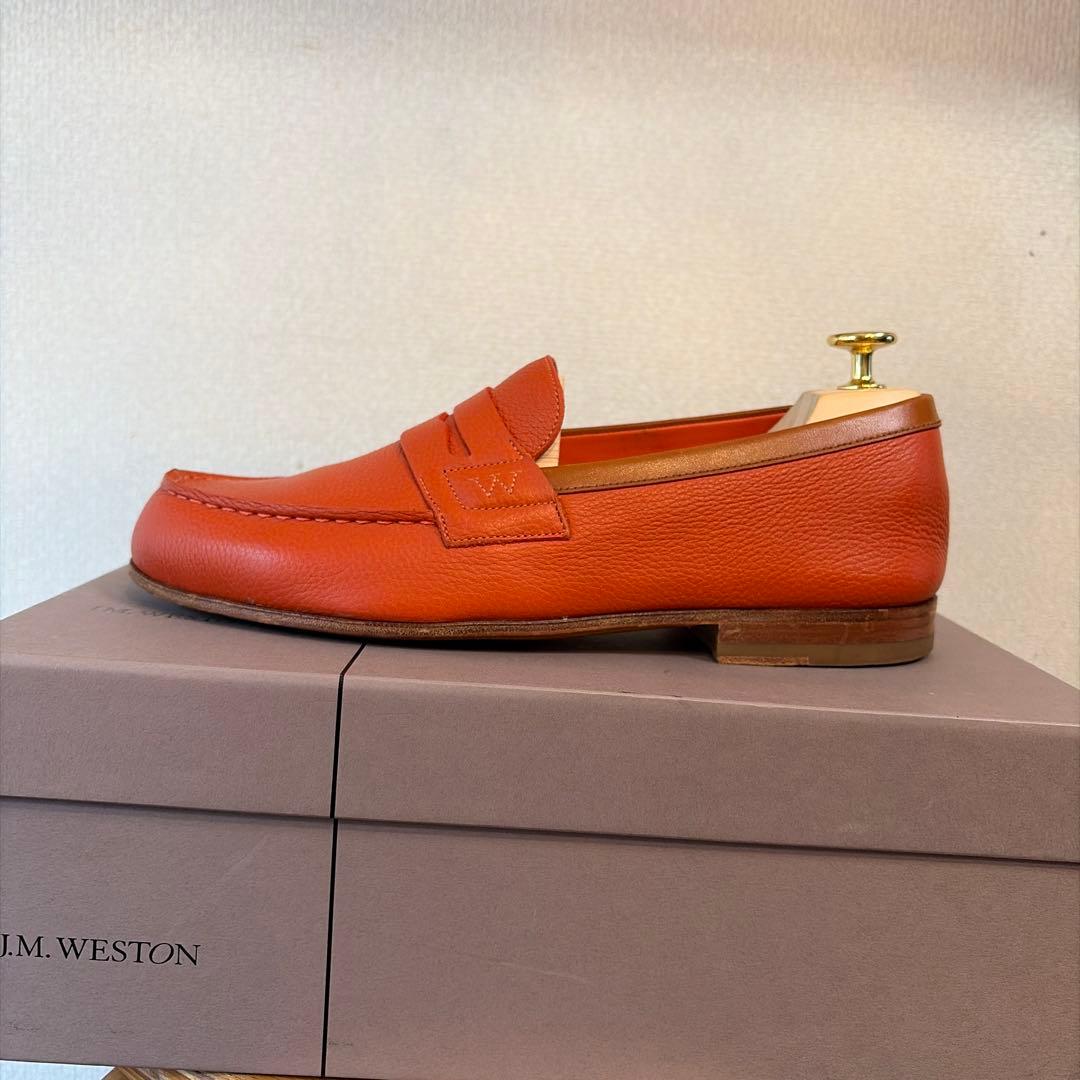 J.M. WESTON 281 ルモック　ローファー　オレンジ　5/D