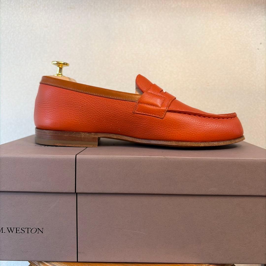 J.M. WESTON 281 ルモック　ローファー　オレンジ　5/D