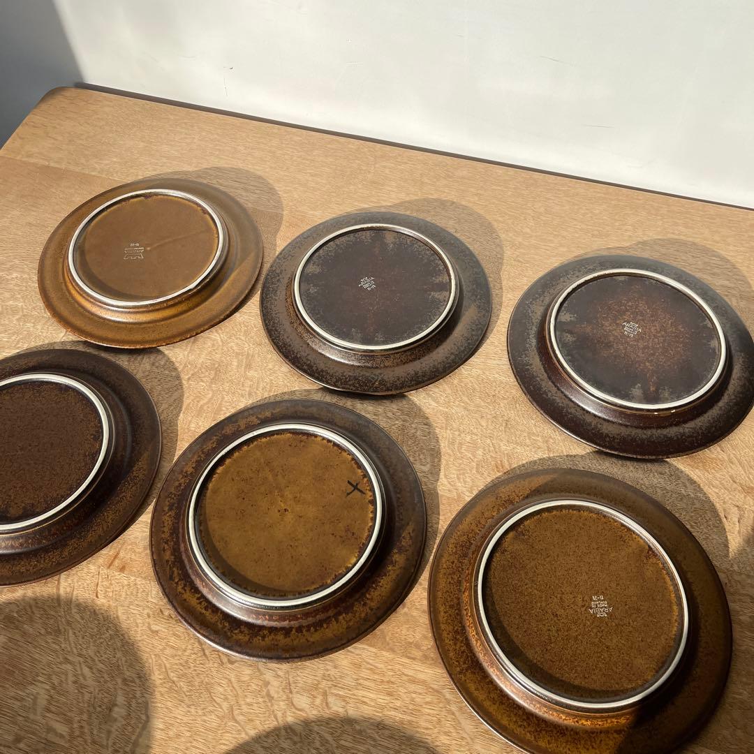 Arabia 20cm プレート　6枚セット　(品番12)