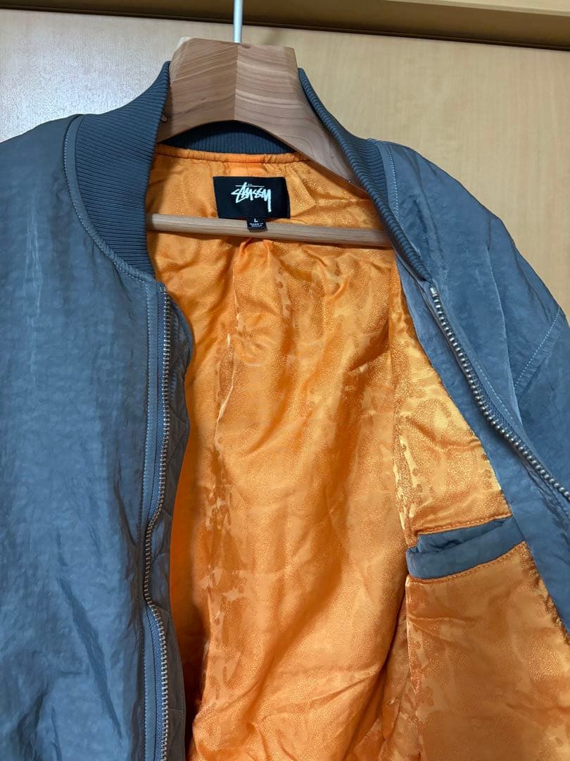 ジャケット・アウター nacccySTUSSY DYED NYLON BOMBER JACKET