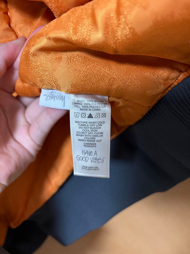 ジャケット・アウター nacccySTUSSY DYED NYLON BOMBER JACKET