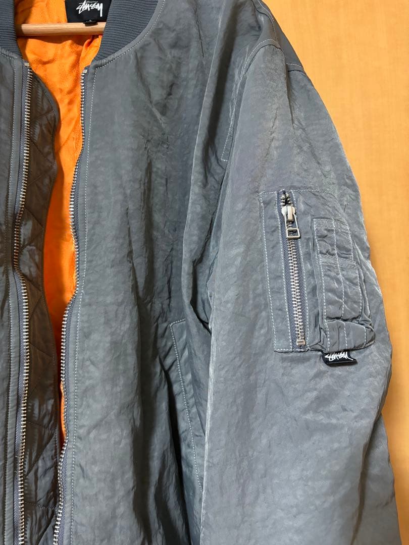 ジャケット・アウター nacccySTUSSY DYED NYLON BOMBER JACKET