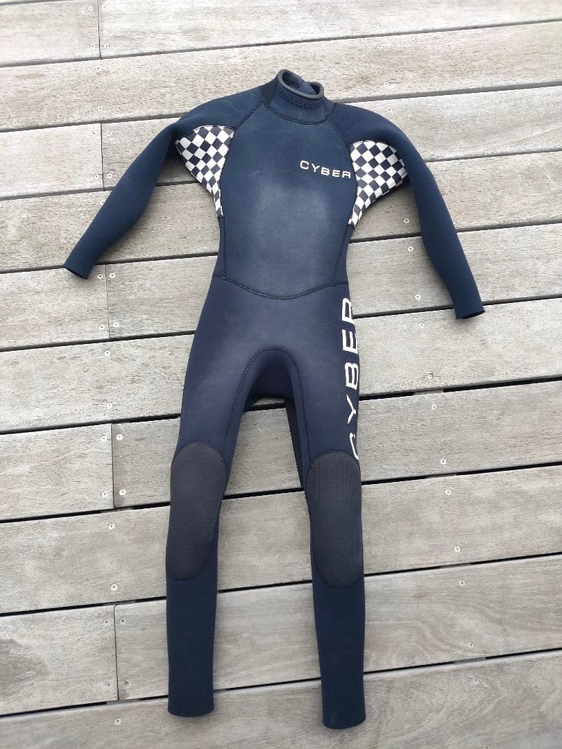 キッズ 120cm セイバーウエットスーツ ３mmフルスーツ(ブラック)