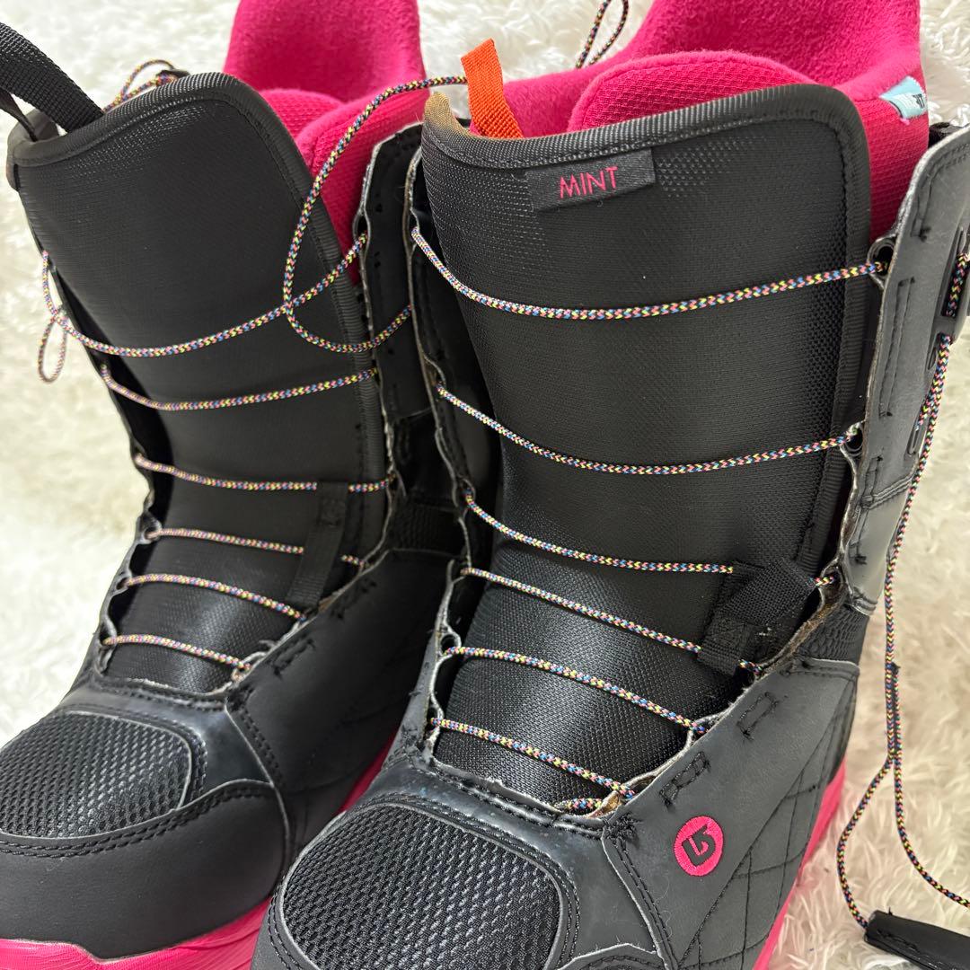 【未使用級】BURTON MINT AFスノーボード レースブーツ　黒/ピンク