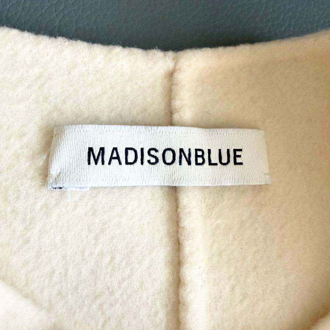 マディソンブルー MADISONBLUE ウール ケープコート ポンチョ　白