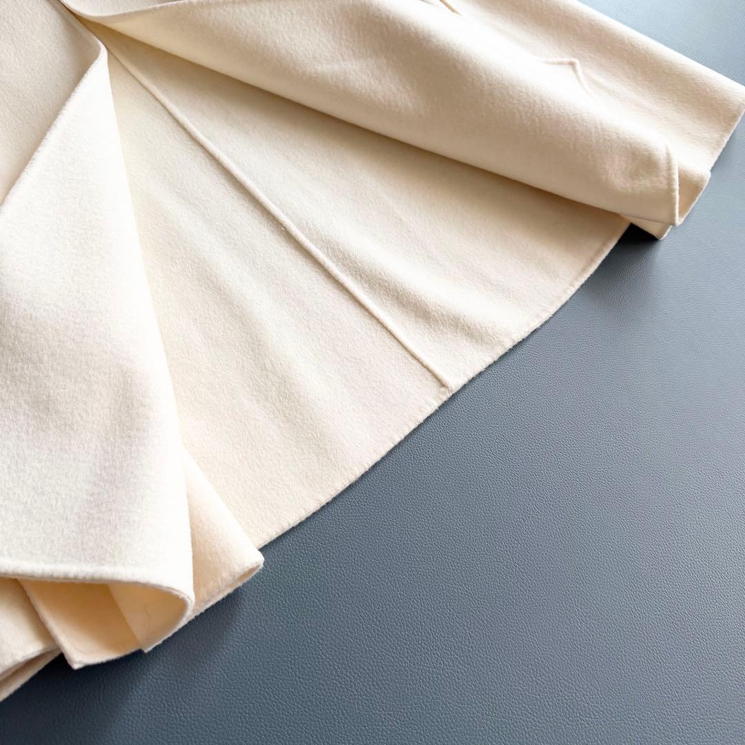 マディソンブルー MADISONBLUE ウール ケープコート ポンチョ　白