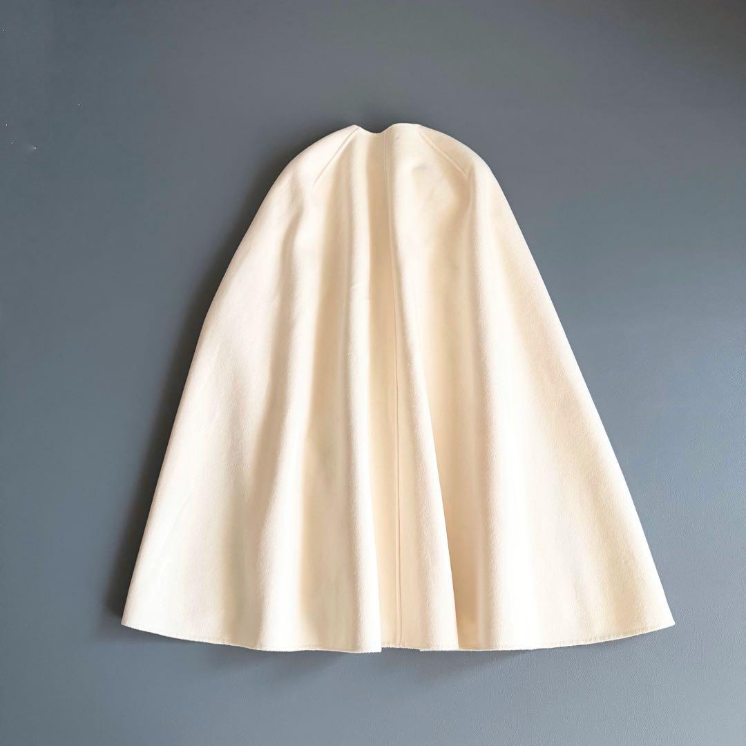 マディソンブルー MADISONBLUE ウール ケープコート ポンチョ　白