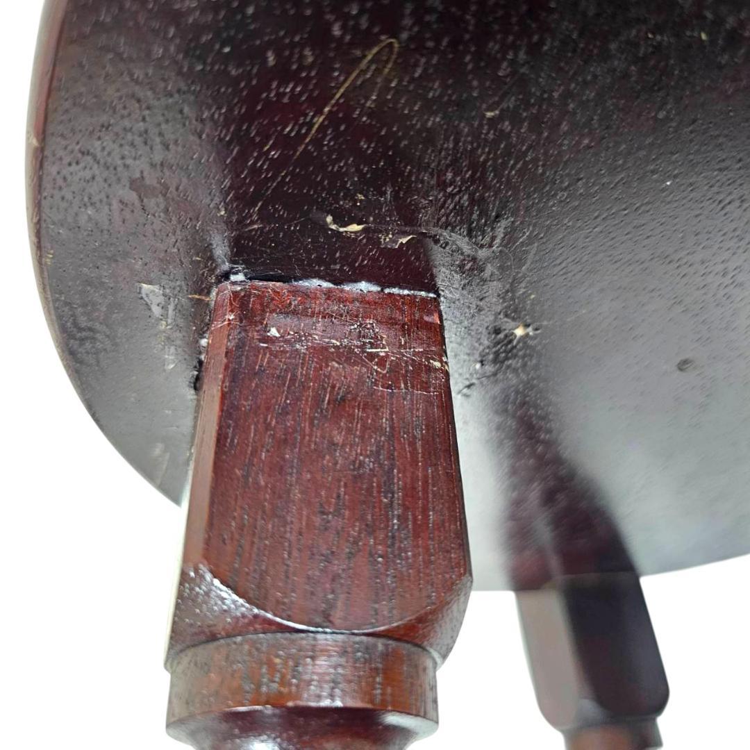 【現状渡し】九州民芸家具 南京小椅子 丸座 2脚セット② ろくろ脚 イス いす