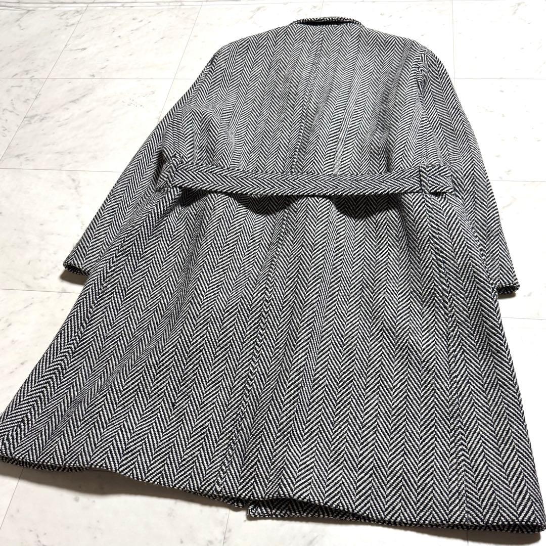 ユナイテッドアローズ ヘリンボーン チェスターベルテッドコート M(XL相当)
